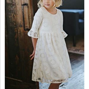 Children’s: Cream lace dress